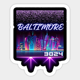 FUTURE BALTIMORE 3024 DESIGN Sticker